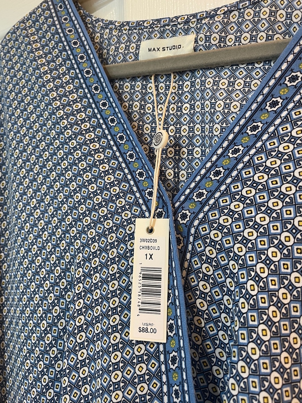Max Studio Crepe Wrap Blouse NWT